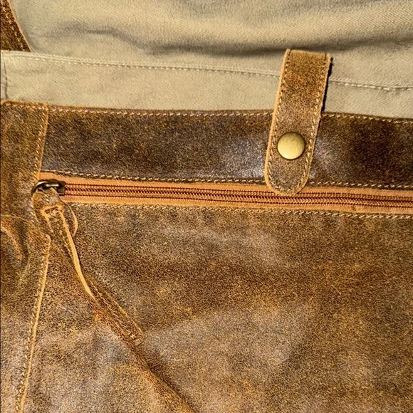 Territory Ahead Leather Men's Satchel- Vintage